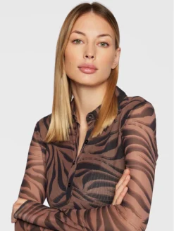 Gina Tricot Vestito Chemisier Eleanor 17424 Marrone Slim Fit -Offerta economica Guess || Calvin Klein Jeans || Vero Moda gina tricot vestito chemisier eleanor 17424 marrone slim fit 3