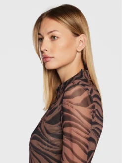 Gina Tricot Vestito Chemisier Eleanor 17424 Marrone Slim Fit -Offerta economica Guess || Calvin Klein Jeans || Vero Moda gina tricot vestito chemisier eleanor 17424 marrone slim fit 4