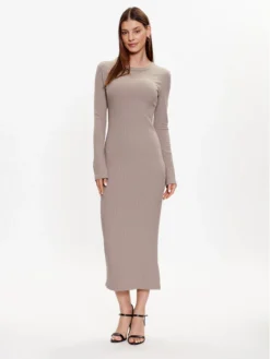 Gina Tricot Vestito Da Giorno 19974 Beige Regular Fit