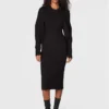 Gina Tricot Vestito Di Maglia Klara 17570 Nero Slim Fit