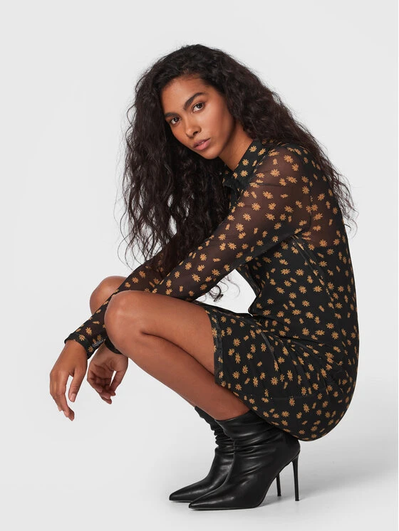 Glamorous Vestito Chemisier AN4337 Nero Regular Fit 4 Glamorous Vestito Chemisier AN4337 Nero Regular Fit - immagine 4