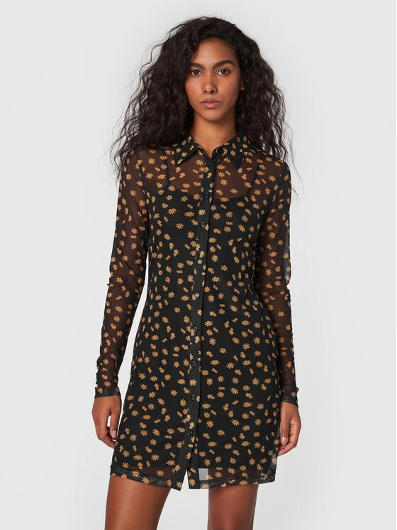 Glamorous Vestito Chemisier AN4337 Nero Regular Fit 1 Glamorous Vestito Chemisier AN4337 Nero Regular Fit