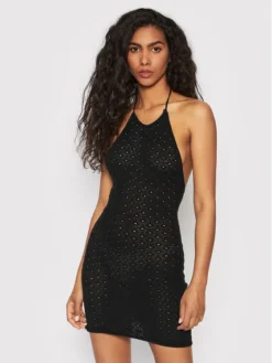 Glamorous Vestito Estivo AN4217 Nero Slim Fit