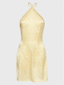 Glamorous Vestito Estivo CK7010 Giallo Regular Fit