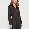 Guess Vestito Chemisier Alya W2BK83 WF1T2 Nero Regular Fit