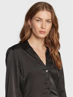 Guess Vestito Chemisier Alya W2BK83 WF1T2 Nero Regular Fit -Offerta economica Guess || Calvin Klein Jeans || Vero Moda guess vestito chemisier alya w2bk83 wf1t2 nero regular fit 3