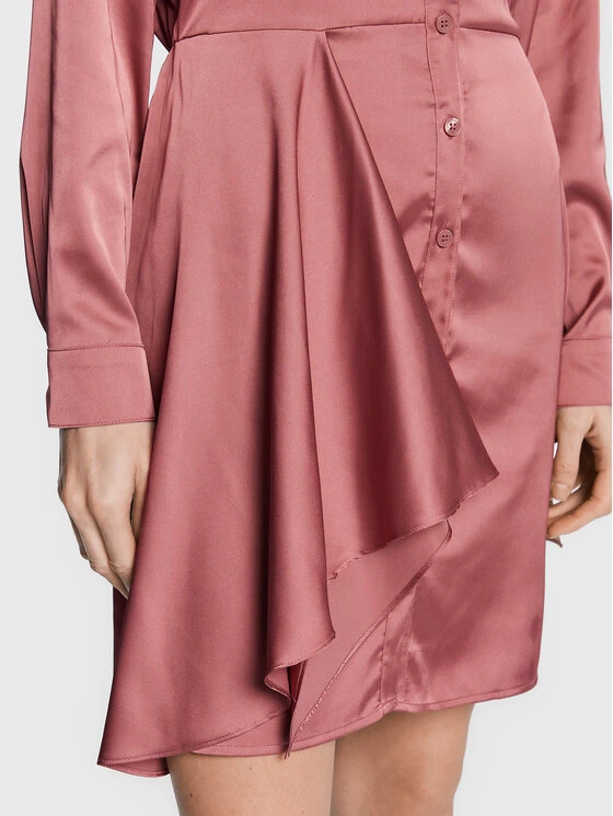 Guess Vestito Chemisier Alya W2BK83 WF1T2 Rosa Regular Fit 5 Guess Vestito Chemisier Alya W2BK83 WF1T2 Rosa Regular Fit - immagine 5