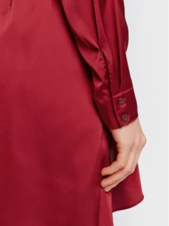 Guess Vestito Chemisier Alya W2BK83 WF1T2 Rosso Regular Fit -Offerta economica Guess || Calvin Klein Jeans || Vero Moda guess vestito chemisier alya w2bk83 wf1t2 rosso regular fit 4