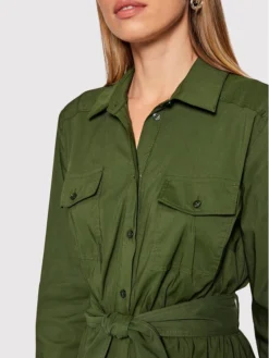 Guess Vestito Chemisier Anika W1YK56 R1LU5 Verde Regular Fit -Offerta economica Guess || Calvin Klein Jeans || Vero Moda guess vestito chemisier anika w1yk56 r1lu5 verde regular fit 3