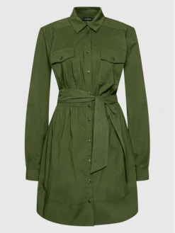 Guess Vestito Chemisier Anika W1YK56 R1LU5 Verde Regular Fit -Offerta economica Guess || Calvin Klein Jeans || Vero Moda guess vestito chemisier anika w1yk56 r1lu5 verde regular fit 4