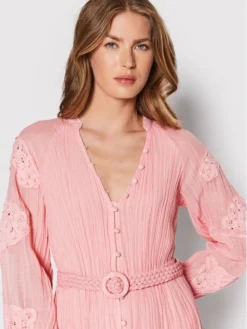 Guess Vestito Chemisier Arita W2GK22 WE340 Rosa Regular Fit -Offerta economica Guess || Calvin Klein Jeans || Vero Moda guess vestito chemisier arita w2gk22 we340 rosa regular fit 3