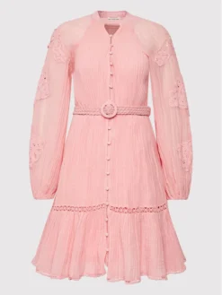 Guess Vestito Chemisier Arita W2GK22 WE340 Rosa Regular Fit -Offerta economica Guess || Calvin Klein Jeans || Vero Moda guess vestito chemisier arita w2gk22 we340 rosa regular fit 4