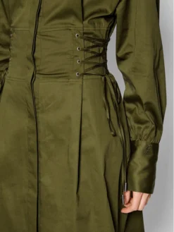 Guess Vestito Chemisier Celie W2YK84 WE2Q0 Verde Regular Fit -Offerta economica Guess || Calvin Klein Jeans || Vero Moda guess vestito chemisier celie w2yk84 we2q0 verde regular fit 3