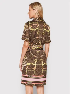 Guess Vestito Chemisier Coraline W2PK0A WD8G0 Marrone Regular Fit -Offerta economica Guess || Calvin Klein Jeans || Vero Moda guess vestito chemisier coraline w2pk0a wd8g0 marrone regular fit 2