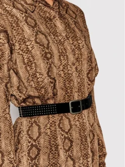 Guess Vestito Chemisier Dominique W1BK00 WE562 Marrone Regular Fit -Offerta economica Guess || Calvin Klein Jeans || Vero Moda guess vestito chemisier dominique w1bk00 we562 marrone regular fit 3