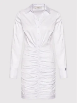 Guess Vestito Chemisier Dominique W2YK84 WE2Q0 Bianco Regular Fit -Offerta economica Guess || Calvin Klein Jeans || Vero Moda guess vestito chemisier dominique w2yk84 we2q0 bianco regular fit 4