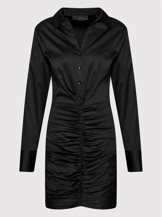 Guess Vestito Chemisier Dominique W2YK84 WE2Q0 Nero Regular Fit 5 Guess Vestito Chemisier Dominique W2YK84 WE2Q0 Nero Regular Fit - immagine 5