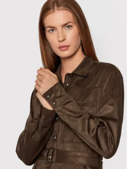 Guess Vestito Chemisier Dora W1BK13 WE5D0 Marrone Slim Fit -Offerta economica Guess || Calvin Klein Jeans || Vero Moda guess vestito chemisier dora w1bk13 we5d0 marrone slim fit 3