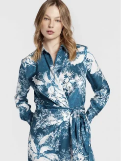 Guess Vestito Chemisier Dorothee W2BK13 WEX62 Blu Regular Fit -Offerta economica Guess || Calvin Klein Jeans || Vero Moda guess vestito chemisier dorothee w2bk13 wex62 blu regular fit 3