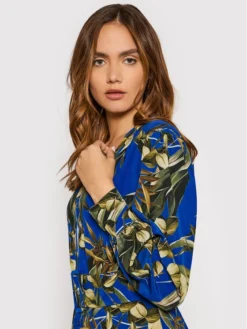 Guess Vestito Chemisier Evelyn W1BK11 WDEK2 Blu Scuro Slim Fit -Offerta economica Guess || Calvin Klein Jeans || Vero Moda guess vestito chemisier evelyn w1bk11 wdek2 blu slim fit 3