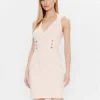 Guess Vestito Da Giorno Amanda W3GK52 WB4H2 Rosa Slim Fit