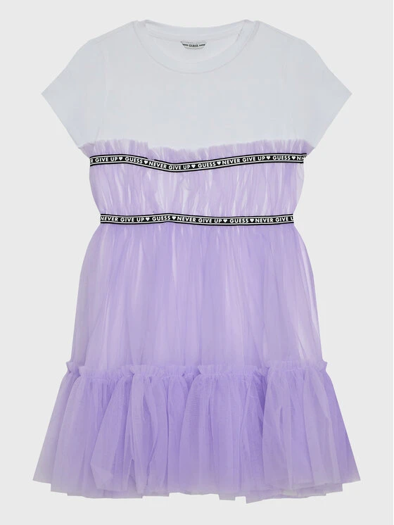 Guess Vestito Da Giorno J3RK21 K6YW0 Viola Regular Fit 1 Guess Vestito Da Giorno J3RK21 K6YW0 Viola Regular Fit