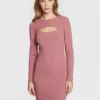 Guess Vestito Da Giorno Lana WBBK86 KB9E2 Rosa Slim Fit