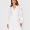Guess Vestito Chemisier Arita W2GK22 WE340 Bianco Regular Fit
