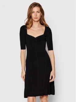 Guess Vestito Da Giorno W2YK53 Z30K0 Nero Flare Fit