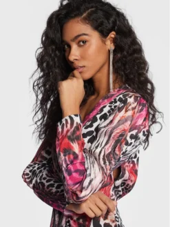 Guess Vestito Da Giorno W3RK21 WEDU2 Multicolore Regular Fit -Offerta economica Guess || Calvin Klein Jeans || Vero Moda guess vestito da giorno w3rk21 wedu2 multicolore regular fit 3