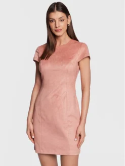 Guess Vestito Da Giorno W3RK27 WE0L0 Rosa Regular Fit