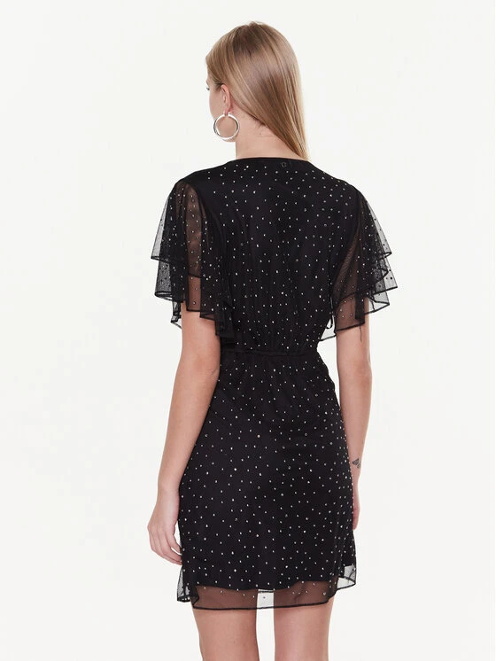 Guess Vestito Da Giorno W3RK62 KBKS0 Nero Regular Fit 3 Guess Vestito Da Giorno W3RK62 KBKS0 Nero Regular Fit - immagine 3