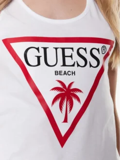 Guess Vestito Da Spiaggia Logo E3GP03 JA914 Bianco Regular Fit -Offerta economica Guess || Calvin Klein Jeans || Vero Moda guess vestito da spiaggia logo e3gp03 ja914 bianco regular fit 4