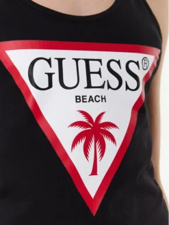 Guess Vestito Da Spiaggia Logo E3GP03 JA914 Nero Regular Fit -Offerta economica Guess || Calvin Klein Jeans || Vero Moda guess vestito da spiaggia logo e3gp03 ja914 nero regular fit 4