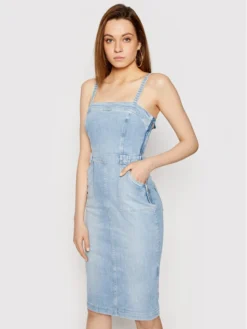 Guess Vestito Di Jeans Foulard W1GK19 D3ZT7 Blu Slim Fit