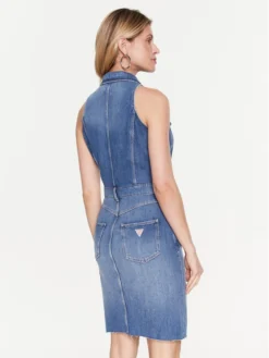Guess Vestito Di Jeans Stacie W3RK07 D4CN3 Blu Scuro Slim Fit -Offerta economica Guess || Calvin Klein Jeans || Vero Moda guess vestito di jeans stacie w3rk07 d4cn3 blu scuro slim fit 2