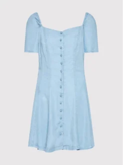 Guess Vestito Di Jeans W1GK74 D4D22 Blu Regular Fit -Offerta economica Guess || Calvin Klein Jeans || Vero Moda guess vestito di jeans w1gk74 d4d22 blu regular fit 4