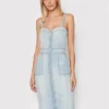 Guess Vestito Di Jeans W2GK32 D4K94 Blu Slim Fit