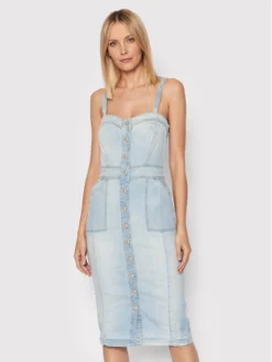 Guess Vestito Di Jeans W2GK32 D4K94 Blu Slim Fit