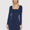 Guess Vestito Di Jeans W2RK00 D4HC1 Blu Scuro Regular Fit