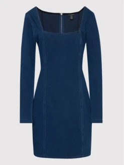 Guess Vestito Di Jeans W2RK00 D4HC1 Blu Scuro Regular Fit -Offerta economica Guess || Calvin Klein Jeans || Vero Moda guess vestito di jeans w2rk00 d4hc1 blu scuro regular fit 4