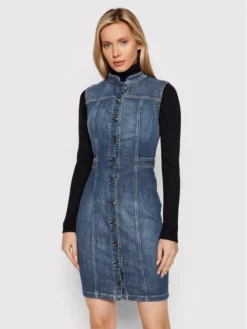 Guess Vestito Di Jeans W2RK03 D3ZTC Blu Slim Fit