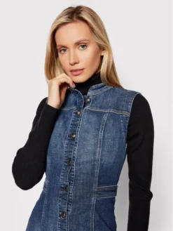 Guess Vestito Di Jeans W2RK03 D3ZTC Blu Slim Fit -Offerta economica Guess || Calvin Klein Jeans || Vero Moda guess vestito di jeans w2rk03 d3ztc blu slim fit 3