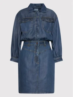 Guess Vestito Di Jeans W2RK15 D4K81 Blu Relaxed Fit -Offerta economica Guess || Calvin Klein Jeans || Vero Moda guess vestito di jeans w2rk15 d4k81 blu relaxed fit 4