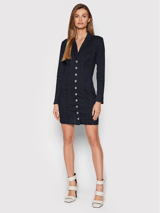 Guess Vestito Di Jeans W2RN15 D4KW0 Blu Scuro Slim Fit 2 Guess Vestito Di Jeans W2RN15 D4KW0 Blu Scuro Slim Fit - immagine 2