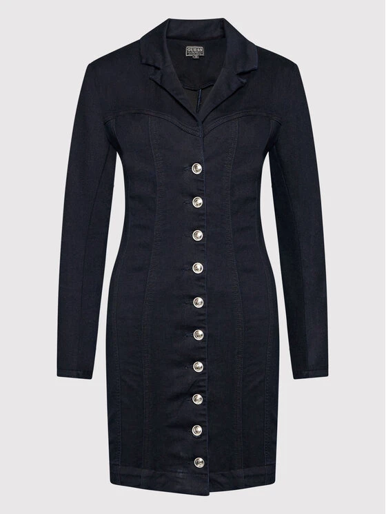 Guess Vestito Di Jeans W2RN15 D4KW0 Blu Scuro Slim Fit 5 Guess Vestito Di Jeans W2RN15 D4KW0 Blu Scuro Slim Fit - immagine 5