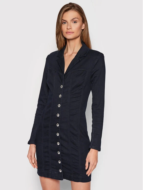 Guess Vestito Di Jeans W2RN15 D4KW0 Blu Scuro Slim Fit 1 Guess Vestito Di Jeans W2RN15 D4KW0 Blu Scuro Slim Fit