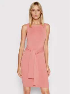 Guess Vestito Di Maglia Annie W2GK77 Z2U00 Rosa Slim Fit