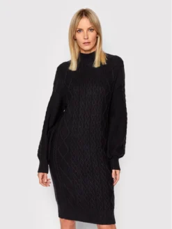 Guess Vestito Di Maglia Cassandra W1BK38 Z2WJ0 Nero Comfort Fit