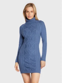 Guess Vestito Di Maglia Elisabeth W2BK35 Z2WJ0 Blu Regular Fit